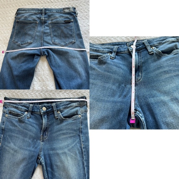 Calvin Klein Jeans 001 Super Skinny Mid Rise Jeans Med Wash Size 6 - Picture 11 of 15